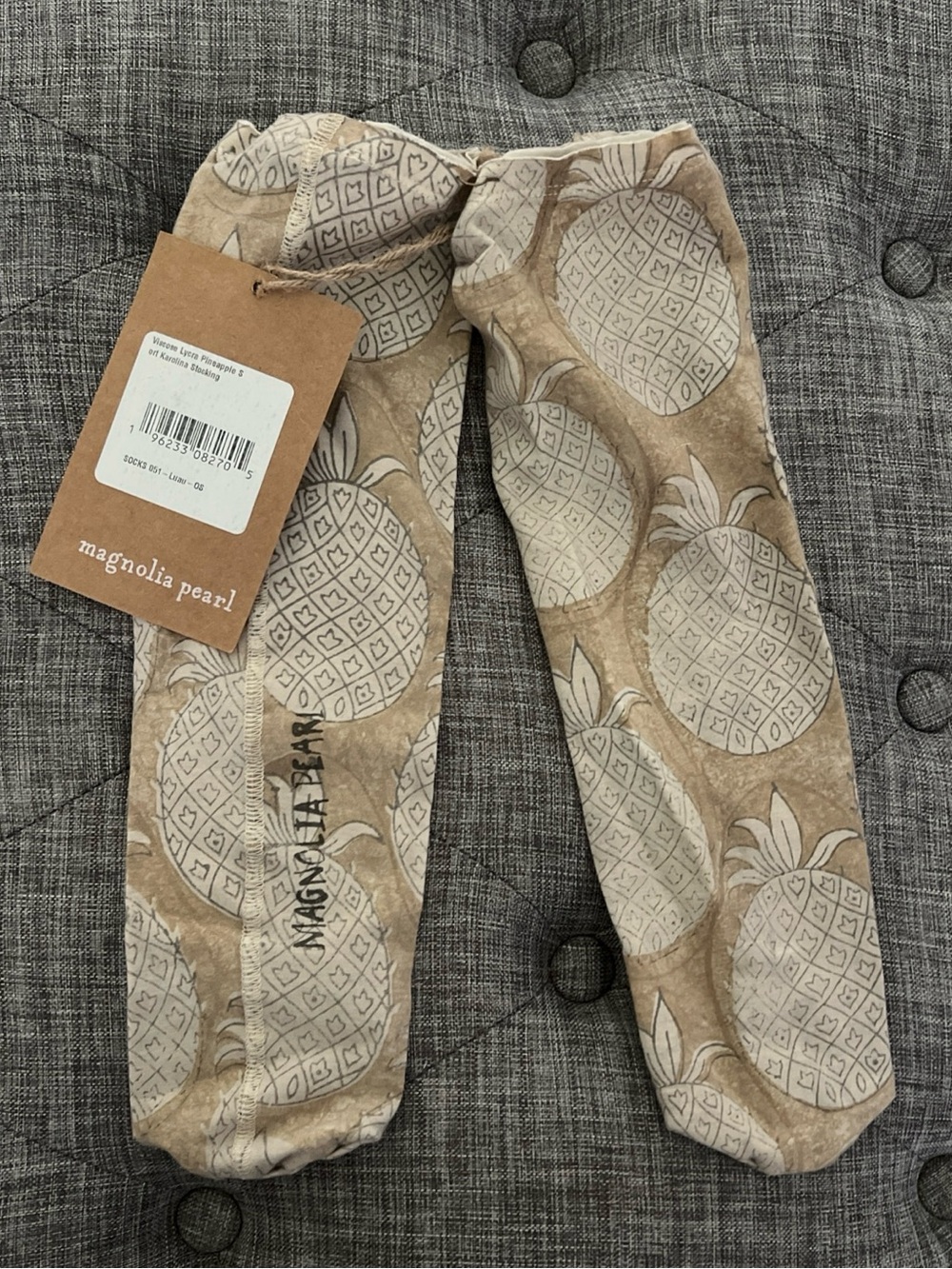 Magnolia Pearl Beige Pineapple-Print Leggings